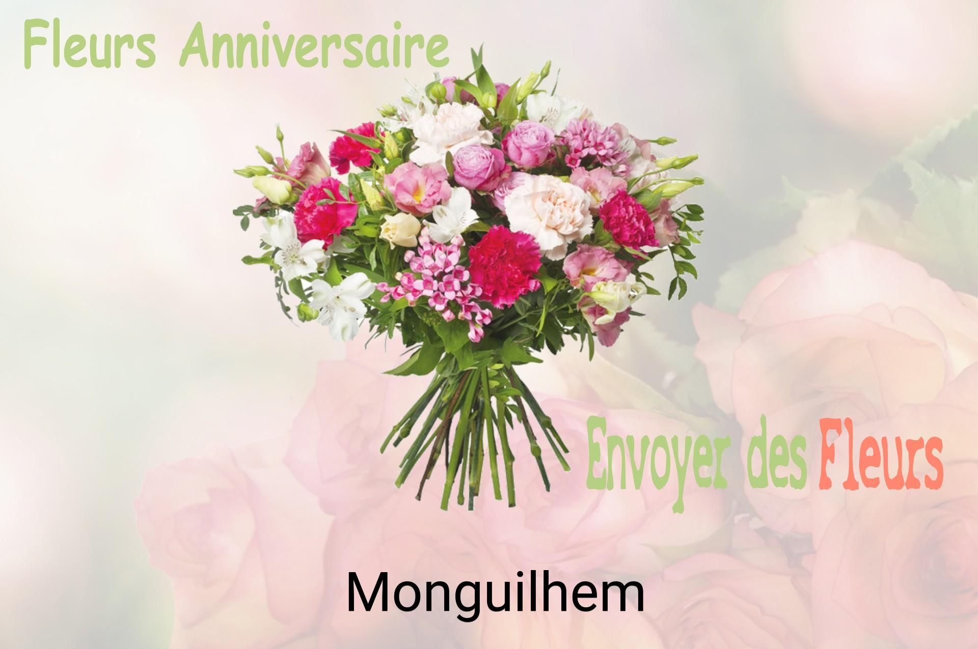 Bouquet de fleurs d’anniversaire livré à Monguilhem